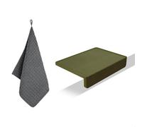 watchget Tapete para apisonar espresso, tapete de silicona de grado alimenticio, estación de café de 8 x 6 pulgadas, accesorio espresso, resistente al polvo, impermeable y resistente al calor