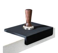 watchget Tapete para apisonar espresso, tapete de silicona negra de grado alimenticio, tapete de apisonamiento de café de 8 x 6 pulgadas, tapete de portafiltro para accesorio de máquina de espresso