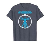 Watchmen Dr. Manhattan Anatomy Camiseta, Hombre, Azul Jaspeado, M