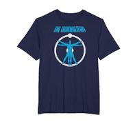 Watchmen Dr. Manhattan Anatomy Camiseta, Hombre Tallas Grandes, Azul Marino, 6X Alto