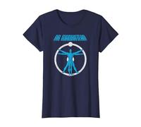 Watchmen Dr. Manhattan Anatomy Camiseta, Mujer, Azul Marino, 3XL