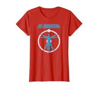 Watchmen Dr. Manhattan Anatomy Camiseta, Mujer, Rojo, XL