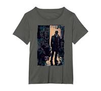 Watchmen Rorschach Light Camiseta, Mujer Tallas Grandes, Asfalto, 4XL Grande