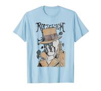 Watchmen Rorschach Splatter Camiseta, Hombre, Azul Bebé, M