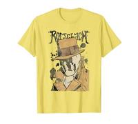 Watchmen Rorschach Splatter Camiseta, Hombre, Limón, S