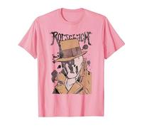 Watchmen Rorschach Splatter Camiseta, Hombre, Rosado, XXL