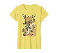 Watchmen Rorschach Splatter Camiseta, Mujer, Limón, XS