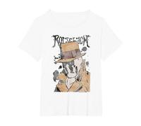 Watchmen Rorschach Splatter Camiseta, Mujer Tallas Grandes, Blanco, 1XL Grande