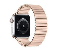Watdpro Compatible con Apple Watch Band 42 mm/44 mm/38 mm/40 mm, acero inoxidable, banda elástica de expansión de metal para Apple Watch compatible con iWatch Series 5/4/3/2/1.