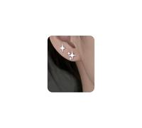 WATEFOER Pendientes Estrella Hipoalergénicos en Oro/Plata de Ley para Mujer - Regalos de Joyería del Día de la Madre
