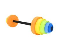 Water Aerobics Dumbbells For Pool Exercise | Adjustable EVA Foam Aquatic Barbell | Weights For Swimming Fitness, Low- Rehab & Strength Training | Blue/White