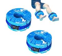 Water Aquatic Cuffs for Boys Girls, Adjustable Water Weights for Pool Exercise, Portable Pool Float Arm Wrist Belt Swimming Accessories for Women Men, 2 Packs