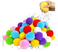 Water Balls 50 Pack Reutilizable Esponja Balls For Summer Pool Beach Party