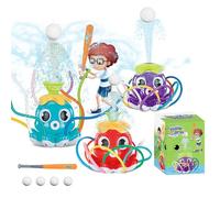 Water Baseball, Summer Water Game, Versatile Spray Control, Rotating Interactive Sprinkler Toy for Girls and Boys, Pool Party Backyard Lawn Summer Play Activities, 14x21cm