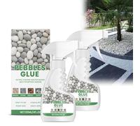 Water-Based Stone & Pebble Binder, Easy Application, Child & Pet Safe, Weather-Resistant, Ideal for Gardens, Paths & Landscaping, Resin Gravel Binder for Pots, Borders & Patios (2 Pcs)