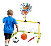 Water Basketball Hoop, Floating Sports Game Set, Inflatable Pool Basketball and Soccer Scoring Toy, Water Activity Play Equipment for Kids and Adults, Outdoor Summer Entertainment Backyard Parties