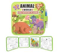 Water Book, Free Activity, Educational Doodle Pad, Clean Creative Learning Reusable Drawing Function Learning Preschool Toy for Home Travel Airplane Clean Activity