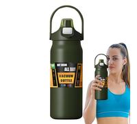 Water Bottle - 1500ml Stainless Steel Insulated Cup with Straw, Hot Cold Vacuum Flask | Sports Bottle for Kids Adults Men Women, School, Travel, Gym, Coffee, Home Hydration