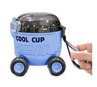 Water Bottle - Botella de agua de dibujos animados 550 Ml 500 G | Drinking ottle, Leak-Proof Mars Rover Design With Foldable Straw - Portable Child Drinkware For Travel, Camping, Hiking, School