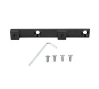 Water Bottle Cage Hole Positioner | Vacuum Plating Aluminum Alloy | Universal Mounting Adapter for Frame Placement Tuning/Quick Setup/Non - Corroding (Double Hole Black)