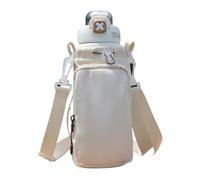 Water Bottle Carrier Bag - Poliéster 23x15x10cm | Impermeable de gran capacidad portátil Sling Pouch | Adjustable Shoulder Bag for Outdoor Hiking Travel Walking Fishing Picnic Beach Running Sports