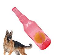 Water Bottle Dog Toy - Portable Puppy Chew Squeaky Cruncher, Interactive Play Accessory | Long lasting Bite Resistant Pet Chewing Toy Bottle with Ball for Aggressive Chewers Fun Entertainment Exercise