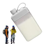 Water Bottle - Food Grade PP, 21 x 10 cm Running Water Bottle 450 ml Capacity | Leak-Proof And Portable Sports Bottles, Flat Travel Mug For Fitness, Gym, Running, Outdoor Activities, Daily Hydration