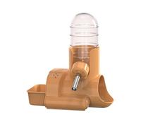 Water Bottle For Hamster - No Drip Feeding Dish With Rolling Bead Design | Small Pet Water Bottle 700ml | 3-in-1 Tip-Over Proof Feeder & Dispenser For Bunny Ferret Hedgehog Gerbil Guinea Pig Cage Crat