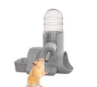 Water Bottle For Hamster - No Drip Feeding Dish With Rolling Bead Design | Small Pet Water Bottle 700ml | 3-in-1 Tip-Over Proof Feeder & Dispenser For Bunny Ferret Hedgehog Gerbil Guinea Pig Cage Crat