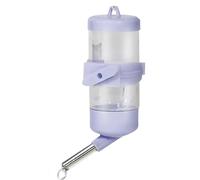 Water Bottle for Hamster, Squirrel Water Dispenser, No-Drip Feeder, Versatile Sturdy Small Pet Cage Accessory for Gerbil, Ferret, Hedgehog, Outdoor Use 3.74 Inch White, Blue