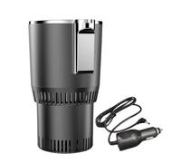 Water Bottle Holder - Car Cup Cooler - Car Coffee Warmer - Intelligent 12V Cup Holder with LCD Touch for Heating and Cooling Function Made of ABS PVC | Perfect for Trips, Winter, Summer, Picnics