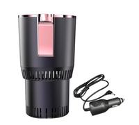 Water Bottle Holder - Car Cup Cooler - Car Coffee Warmer - Intelligent 12V Cup Holder with LCD Touch for Heating and Cooling Function Made of ABS PVC | Perfect for Trips, Winter, Summer, Picnics