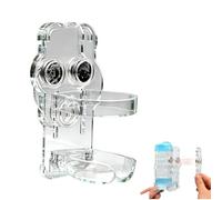 Water Bottle Holder - Leak Proof Pet Dish Stand, Adjustable Cage Waterer Mount, Small Animal Drinking Bottle Rack, Pet Cage Water Bottles Support, Secure Dispenser Holder for Hamster