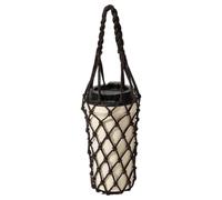 Water Bottle Purse - Crochet Mesh Cup Storage Sleeve, Lightweight cross body Carrier, Portable Drink Holder | Hands Free Activity Pocket, Camping Hiking Picnic Travel Running Walking Beach Park Pouch