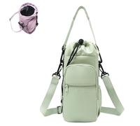 Water Bottle Shoulder Bag, Stylish Minimalist Lightweight, Detachable Strap Multi-Scene, Suitable for Travel, Activities (Green)