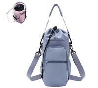 Water Bottle Shoulder Bag, Stylish Minimalist Lightweight, Detachable Strap Multi-Scene, Suitable for Travel, Activities (Blue)