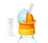 Water Bottle - Spout Reusable Spill Proof Detachable Lid With Straw | Water Bottle Toppers For Kids Juice Milk Sports Office Travel Top Straw Cap Adapter