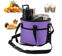 Water Bottle Tote, Drink Carrier Bag, Adjustable Strap Drink Bag with Compartment, Bottle Carrier, Reinforced Thermal Insulated Lining for Details, Systematic Hydration Management for Hiking Usage
