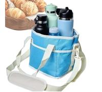 Water Bottle Tote, Drink Carrier Bag, Adjustable Strap Drink Bag with Compartment, Bottle Carrier, Reinforced Thermal Insulated Lining for Details, Systematic Hydration Management for Hiking Usage