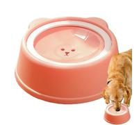 Water Bowl for Cats, Spill Proof Dog Dish, Slow Water Feeder, Non Slip Feeding Dispenser, Portable Container for Dogs, Cats, Animals, Pet Watering Solution for Home and Travel
