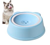 Water Bowl for Cats, Spill Proof Dog Dish, Slow Water Feeder, Non Slip Feeding Dispenser, Portable Container for Dogs, Cats, Animals, Pet Watering Solution for Home and Travel