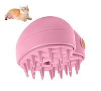 Water Brush for Cats - Heart Shaped Rechargeable Spritz Comb, Pet Steamer Spray Massage Brush for Long Short Hair, Shedding Cleaning Grooming Tool, Home Salon Cat Grooming Accessory