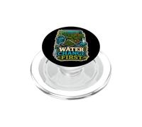 Water Change First Cuidado Acuario PopSockets PopGrip para MagSafe