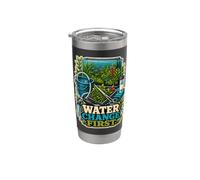 Water Change First Cuidado Acuario Vaso térmico de acero inoxidable de doble pared