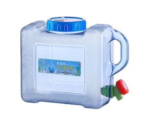 Water Container - Water Storage Jug | Portable Storage Tank | 5L 8L Car Portable Handheld Waters Container PC Outdoor Self-Driving Tour with Faucet Camping Square Barrel Store Bucket