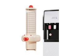 Water Cup Holder, Push Dispenser Set, Wall Mounted Automatic Cup Organizer with Hygienic Design, Lightweight Drink Storage Accessory, Dispenser with Minimal Style, Home Use for Breakroom