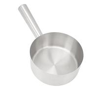 Water Dipper with Handle, Soup Scoop Water Ladle, Stainless Steel Soup Ladle, Watering WaterScoop for Gardening Bathroom Kitchen, 3.15inch (Diámetro de tamaño mediano: 7,3 pulgadas.)