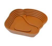 Water Dish, Food Bowl, Sturdy Material Safety Design Easy Clean Wide Opening Compact Size Comfortable Access Natural Look, Feeding Dish for Reptiles Pet, 8.66x8.07x0.98inches