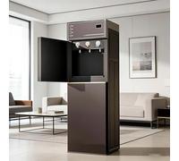 Water Dispensador de Agua Todo en uno, Enfriador frío y Caliente de Carga Inferior, con luz indicadora de Botella vacía, para Uso doméstico y de Oficina,02,Cold and Hot Type