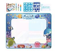 Water Doodle Mat - de tablero de dibujo de tela reutilizable de 31,5 pulgadas, de de pintura educativa, juego de actividades artísticas de aprendizaje creativo | Color para niña n